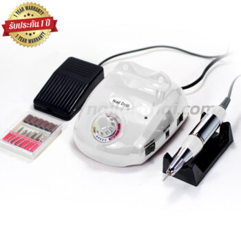 เครื่องเจียเล็บไฟฟ้า 25,000 RPM สีขาว