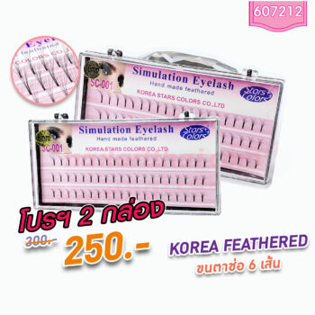 ขนตาช่อ 6 เส้น นุ่มพิเศษ โปรฯ 3 กล่อง