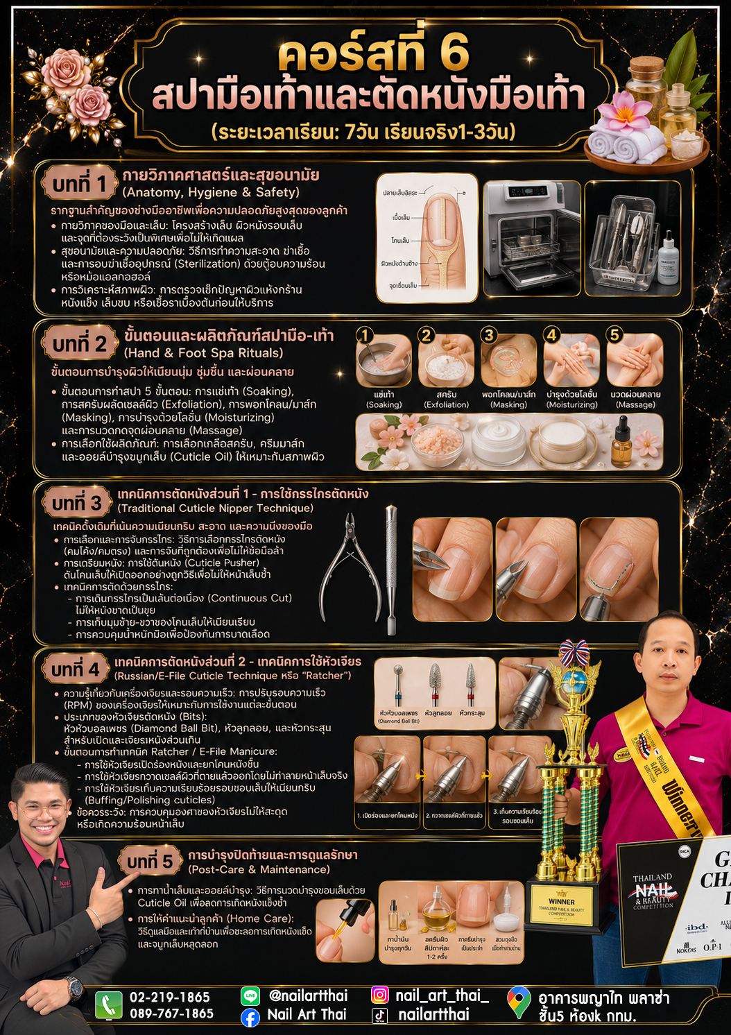 สถาบันสอนทำเล็บครบวงจร Nail Art Academy Phayathai