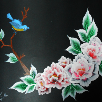 แผ่นฝึกวาดพู่กันแบน